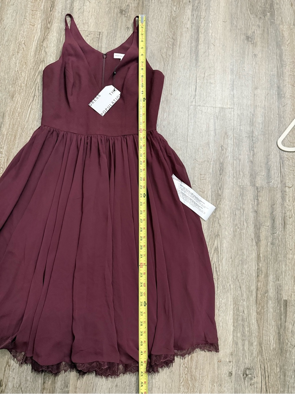 Dress The Population • Alicia Chiffon Fit & Flare Dress - Picture 8 of 16